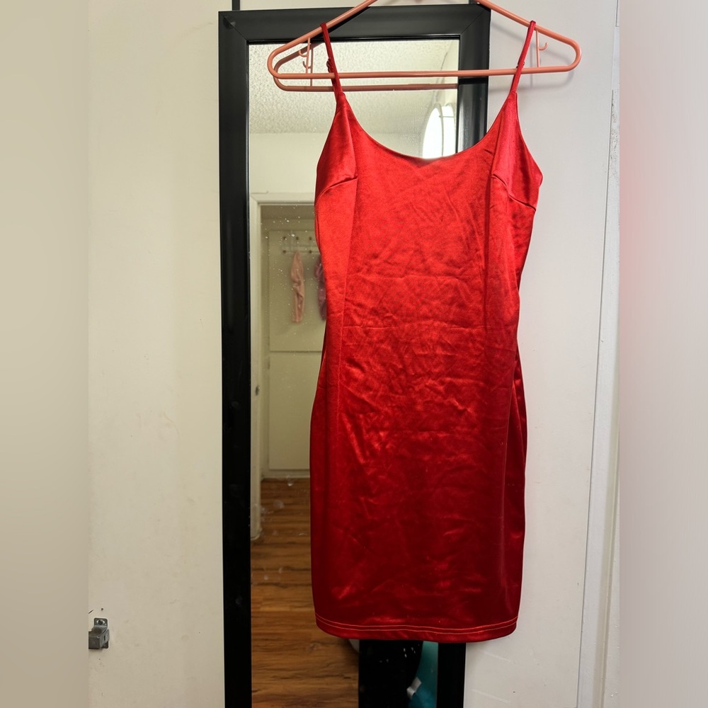 Trac stain red dress
